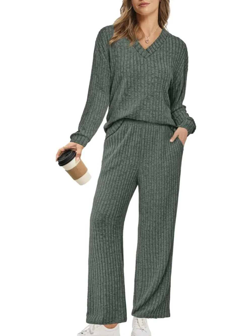 Lounge Sets for Women 2026 Vacation Matching Track Suits Sweater Fall Outfits S-